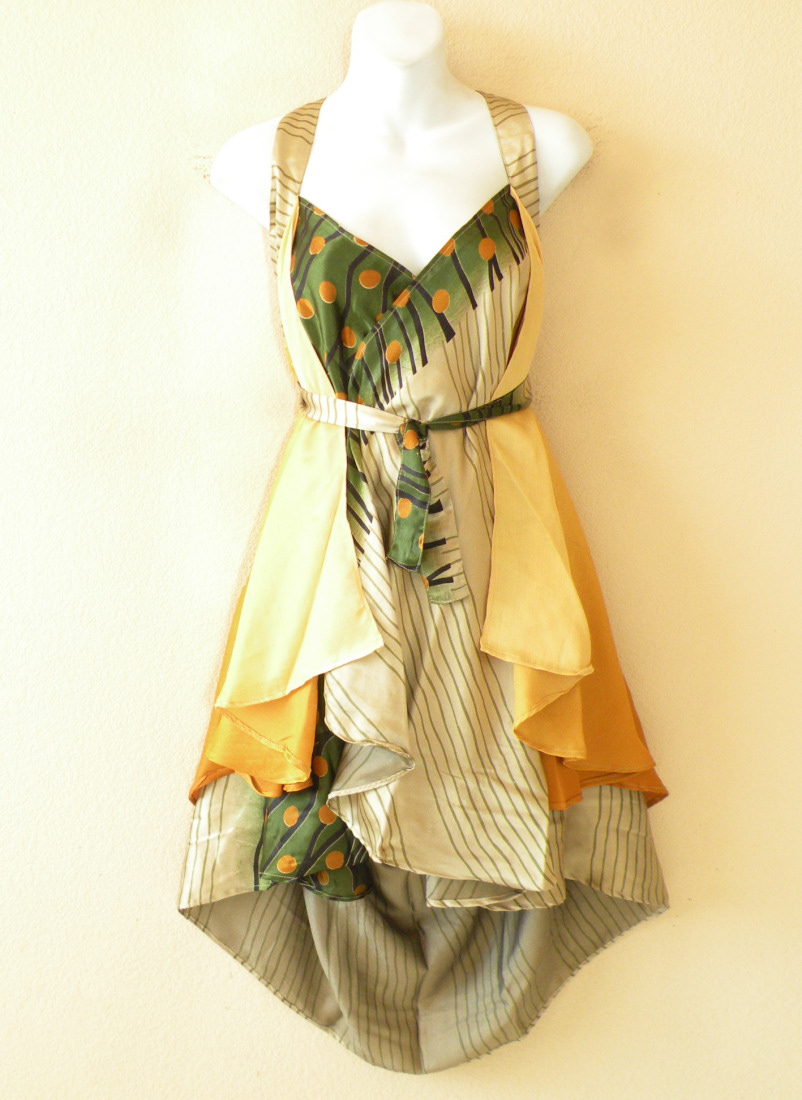 P76 Vintage Silk Magic 24" Length Long Wrap Skirt Halter Tube Maxi Dress + Dvd