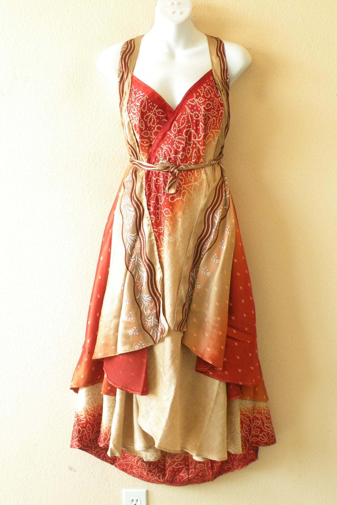 L81 Vintage Silk Magic 34" Length Long Wrap Skirt Halter Tube Maxi Dress + Dvd
