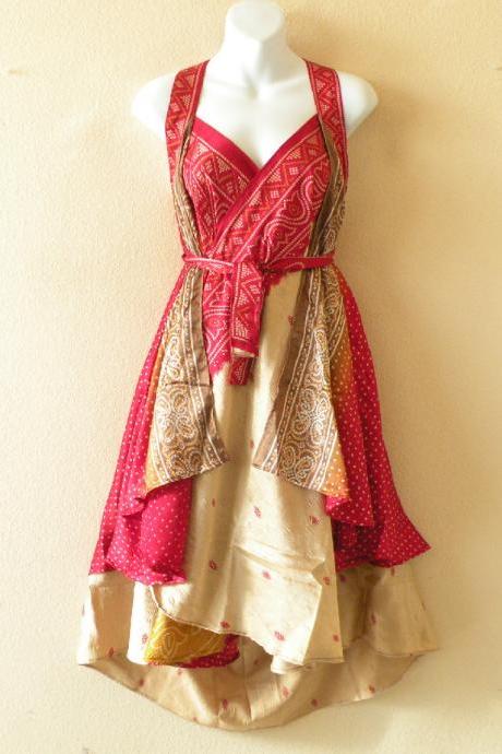 M628 Vintage Silk Magic 30' Length Long Wrap Skirt Halter Tube Maxi Dress + DVD
