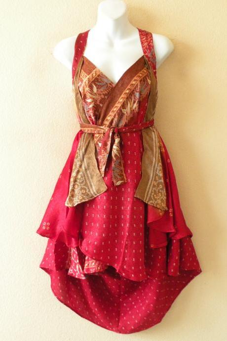 P150 Vintage Silk Magic 24 Length Wrap Skirt Halter Tube Mini Dress + DVD