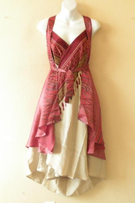 M657 Vintage Silk Magic 36 inch Length Long Wrap Skirt Halter Tube Maxi Dress + DVD