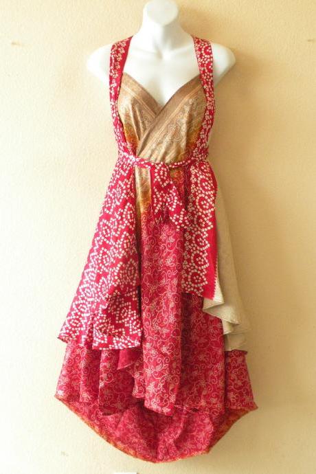 M648 Vintage Silk Magic 30 Inch Length Long Wrap Skirt Halter Tube Maxi Dress + Dvd