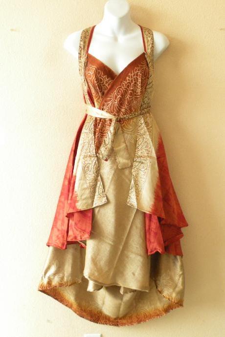 M650 Vintage Silk Magic 30 inch Length Long Wrap Skirt Halter Tube Maxi Dress + DVD