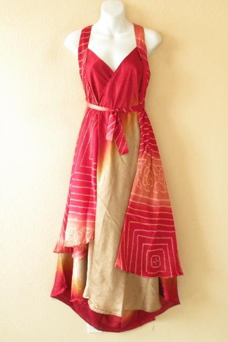 E693 Vintage Silk Magic 36 inch Length Long Wrap Skirt Halter Tube Maxi Dress + DVD